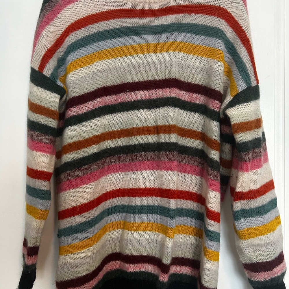 Vintage wool Striped Multicolor Women's Sweater
